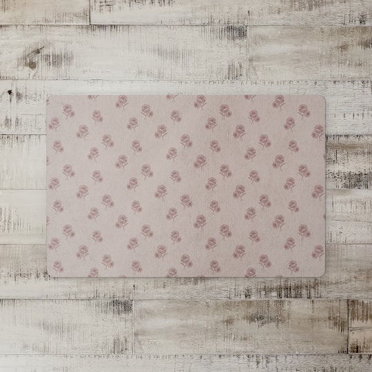 Delicate Floral Floor Mat